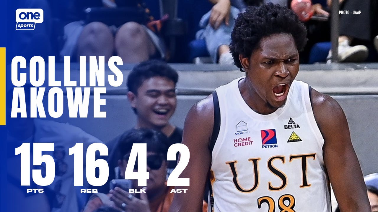 Collins Akowe delivers double-double for UST in crucial tiff vs Ateneo | UAAP Highlights